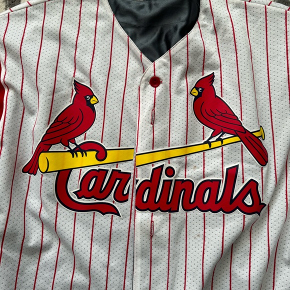 Men’s St Louis Cardinals Majestic Reversible Jersey - Size LG - Picture 13 of 16